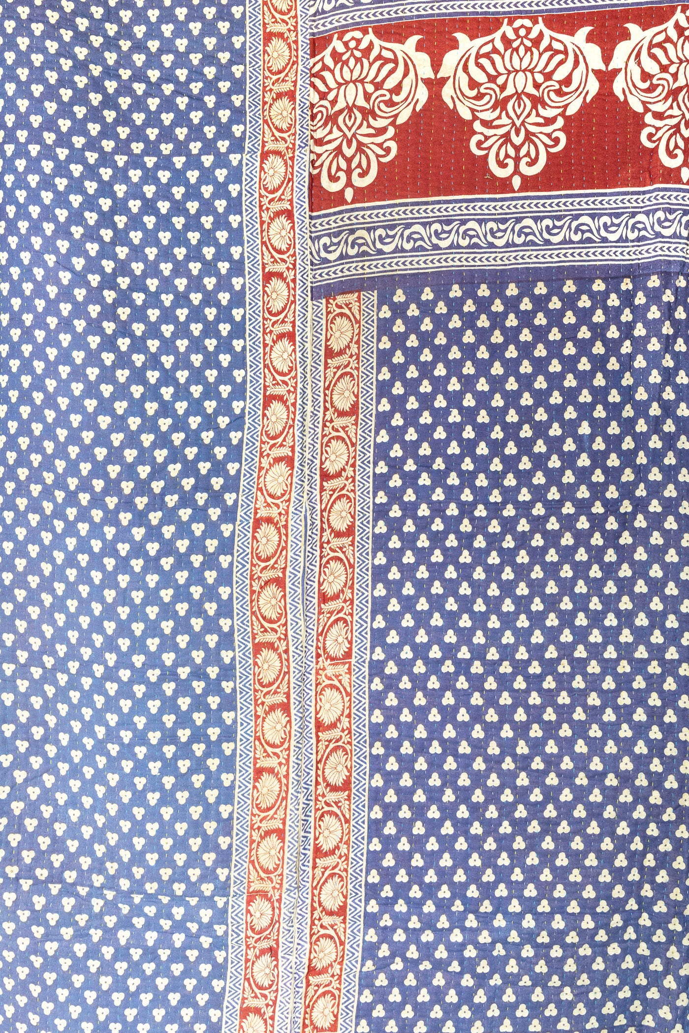Encourage No. 3 Large Kantha Throw Blanket
