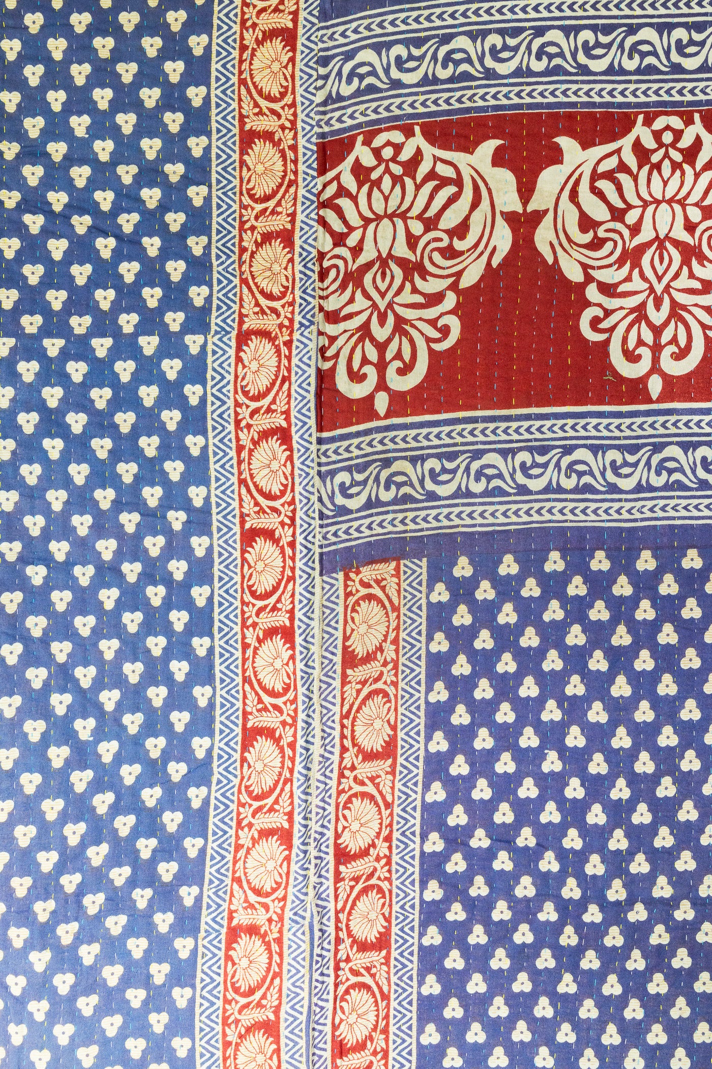 Encourage No. 3 Large Kantha Throw Blanket