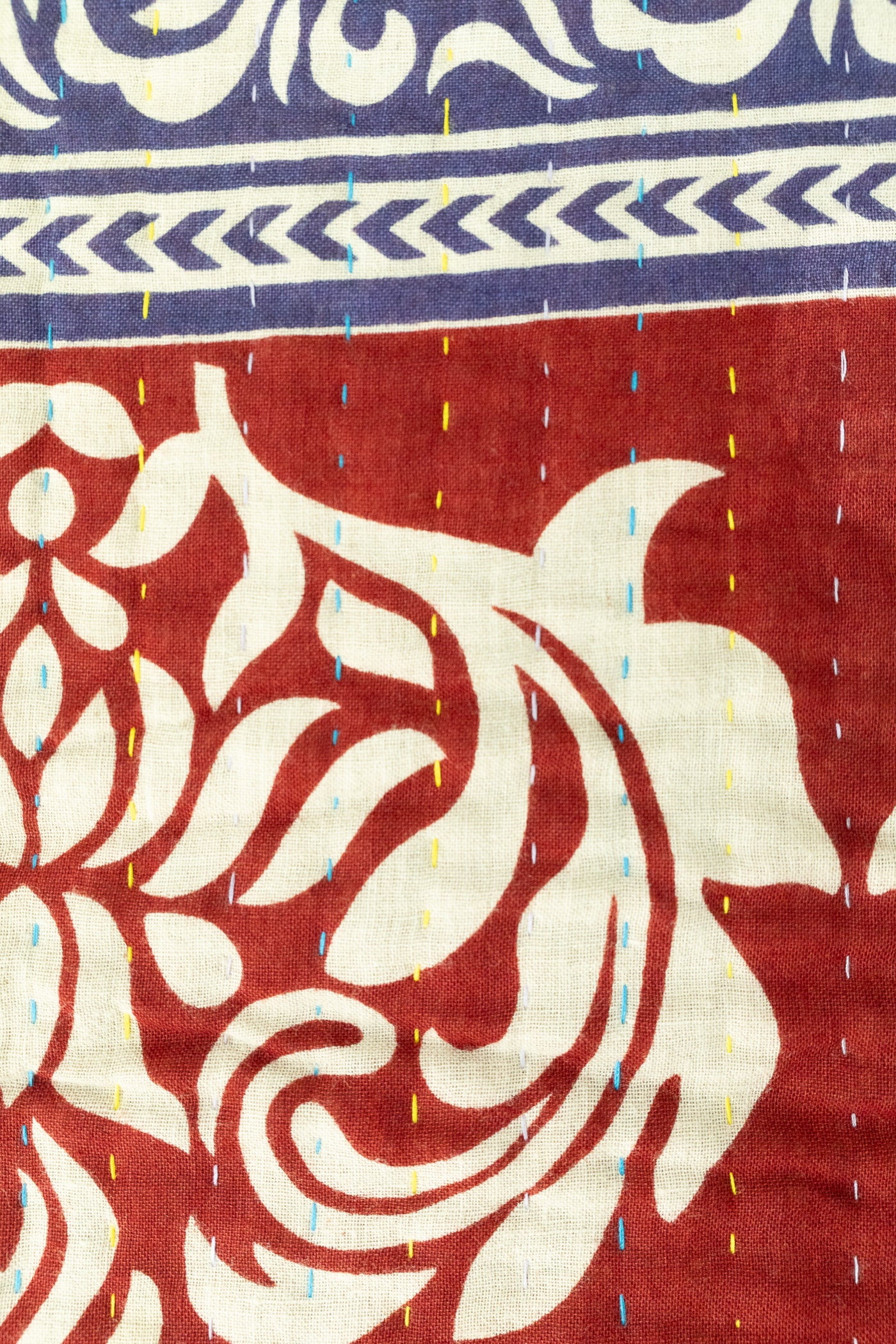 Encourage No. 3 Large Kantha Throw Blanket