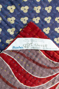Encourage No. 3 Large Kantha Throw Blanket