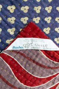 Encourage No. 3 Large Kantha Throw Blanket