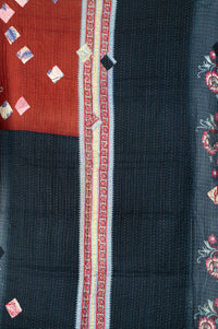 Encourage No. 4 Large Kantha Throw Blanket
