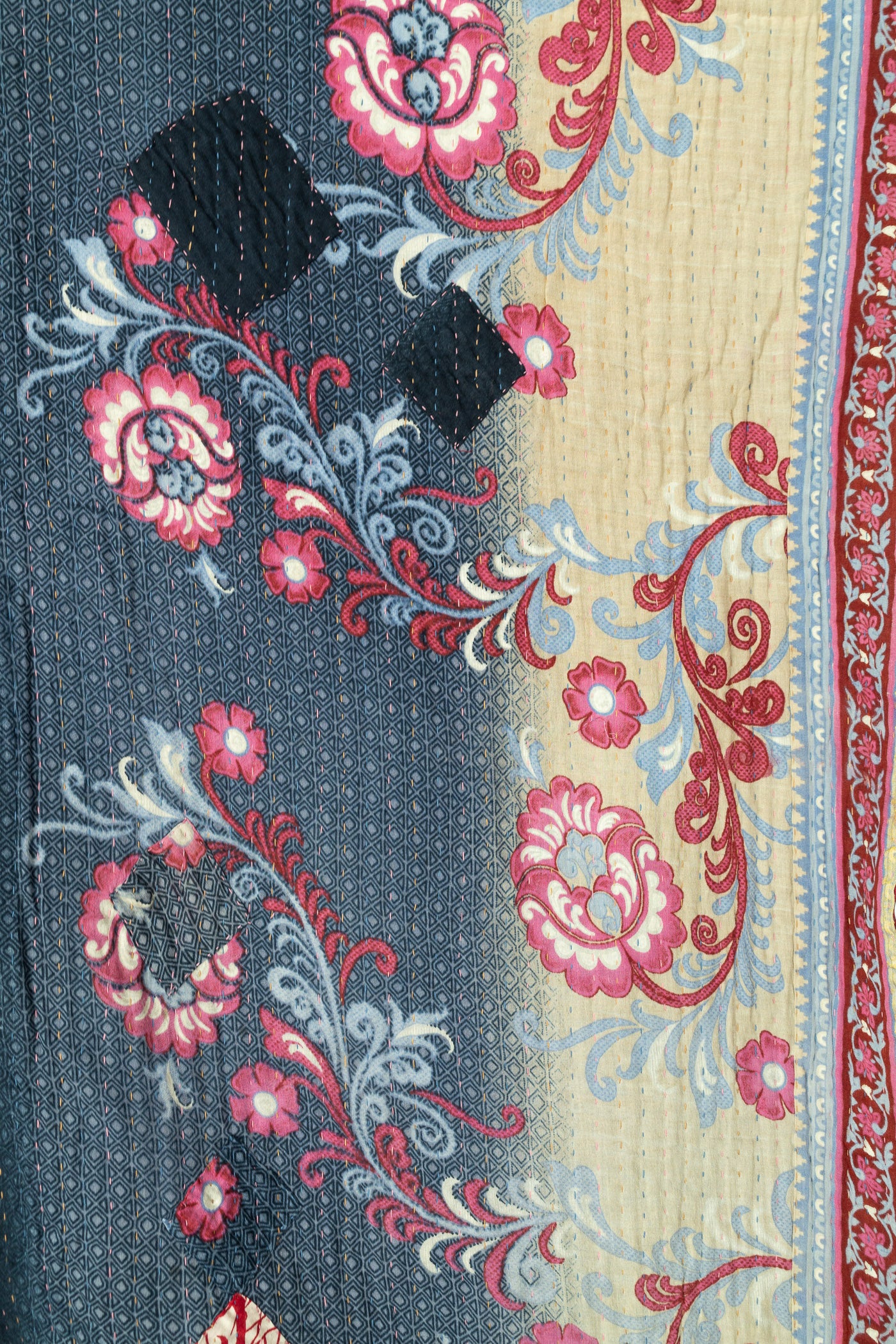 Encourage No. 4 Large Kantha Throw Blanket