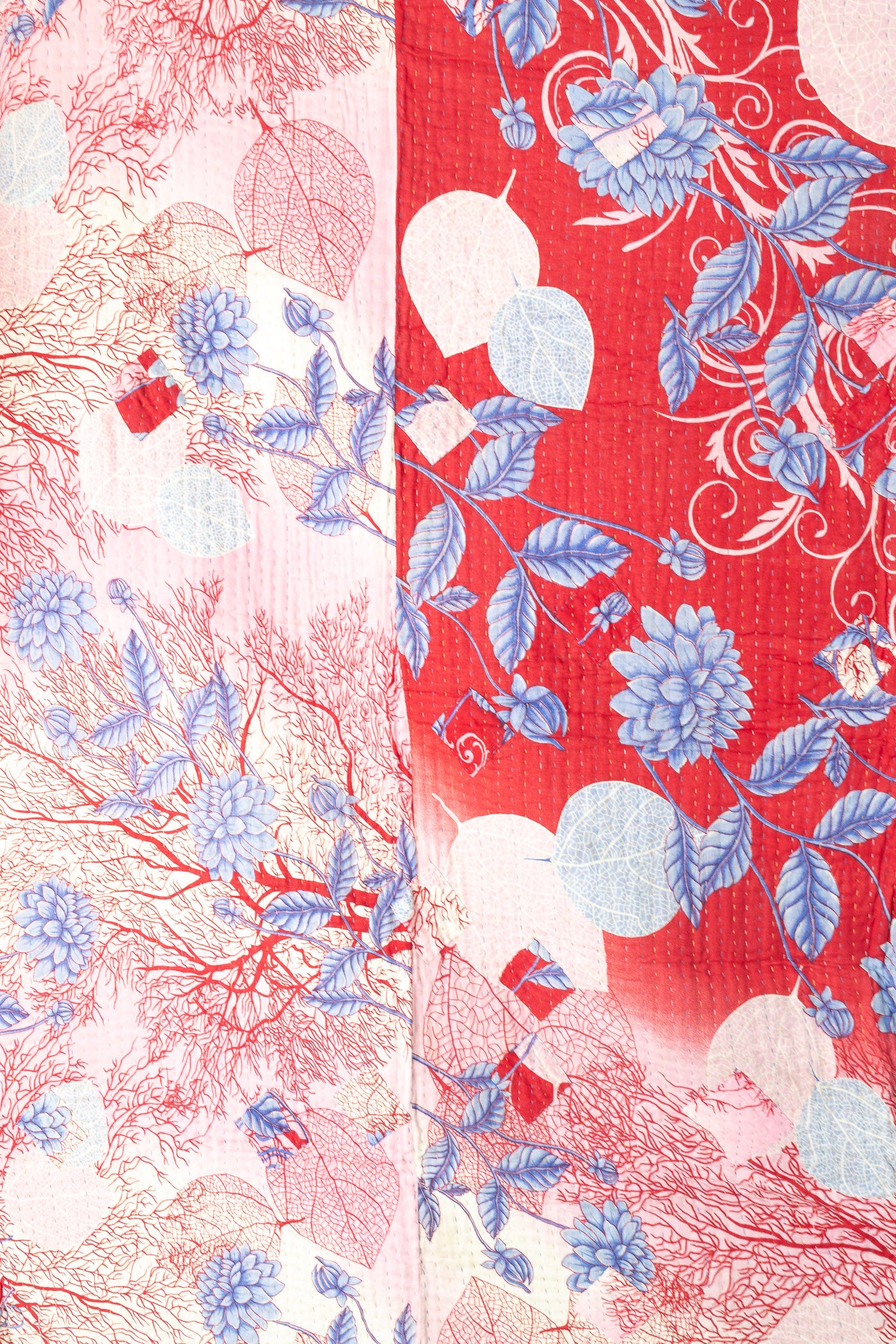 Encourage No. 4 Large Kantha Throw Blanket