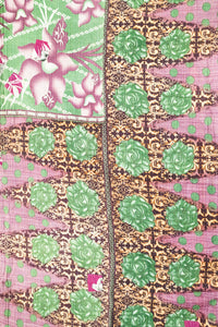 Encourage No. 6 Large Kantha Throw Blanket
