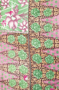 Encourage No. 6 Large Kantha Throw Blanket