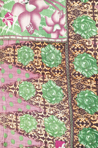 Encourage No. 6 Large Kantha Throw Blanket