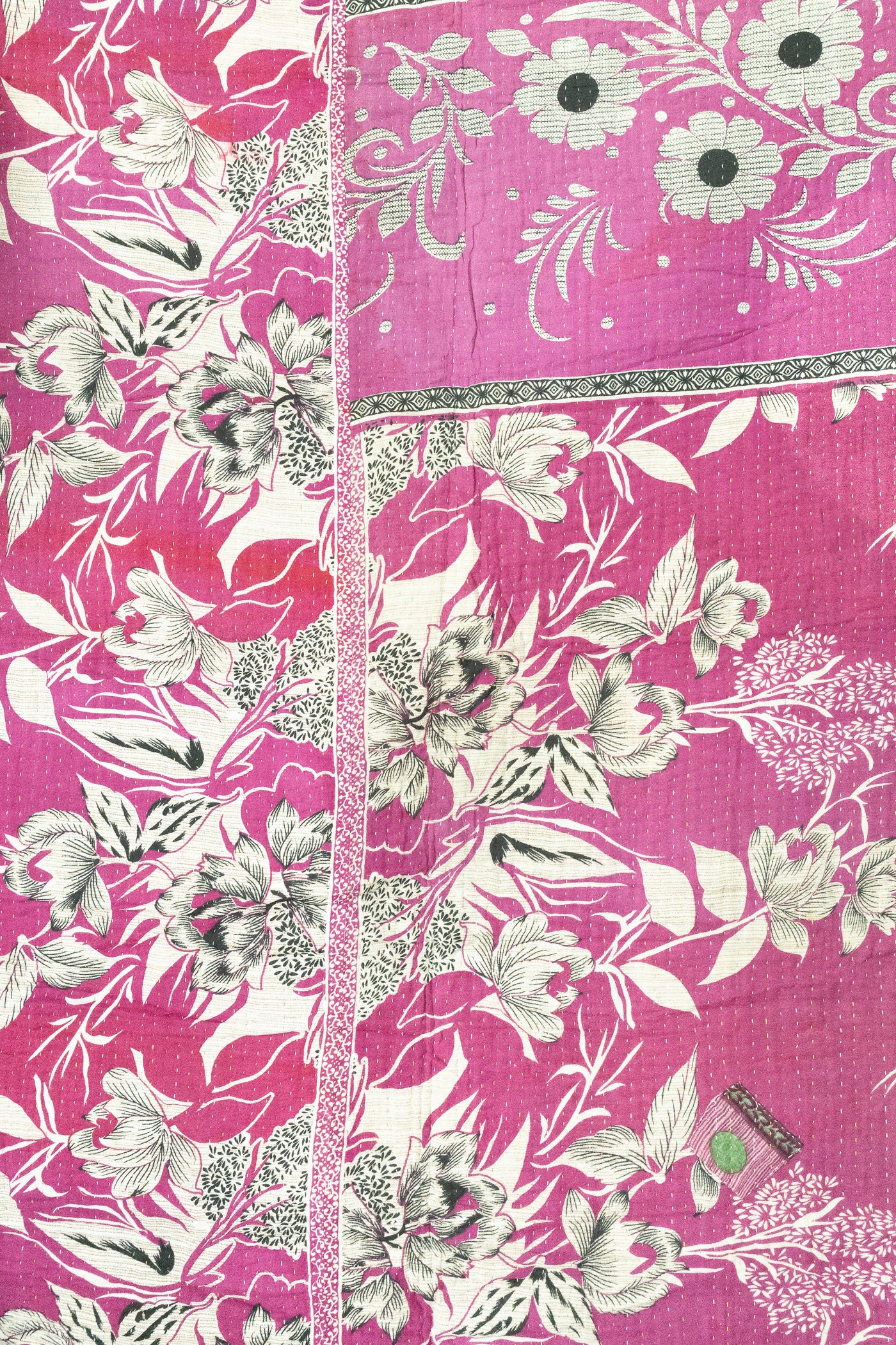 Encourage No. 6 Large Kantha Throw Blanket