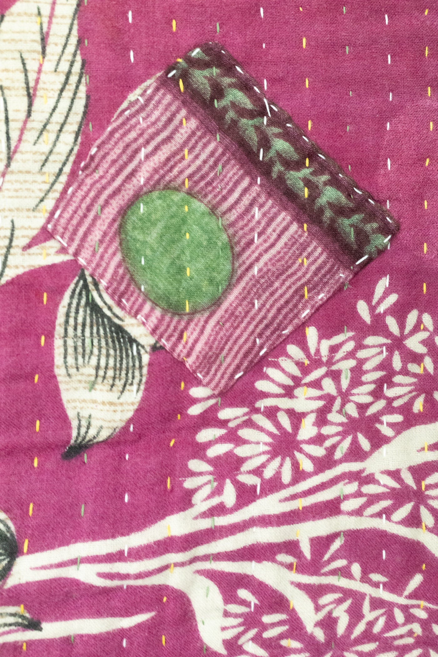 Encourage No. 6 Large Kantha Throw Blanket