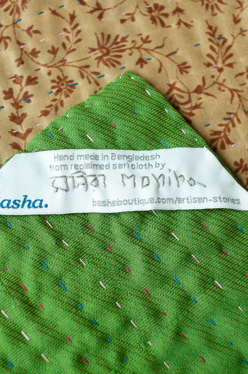 Enduring Silk Blend Kantha Throw