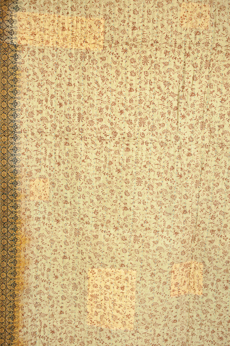 Enduring Silk Blend Kantha Throw