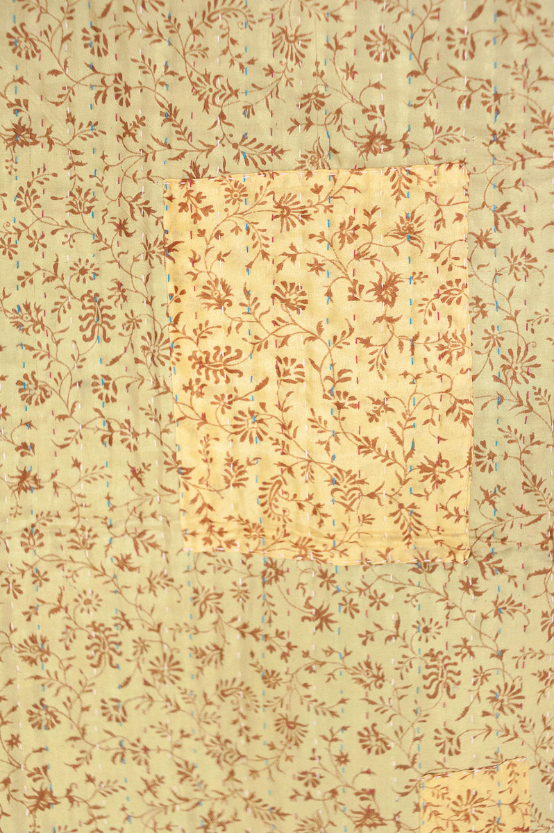 Enduring Silk Blend Kantha Throw