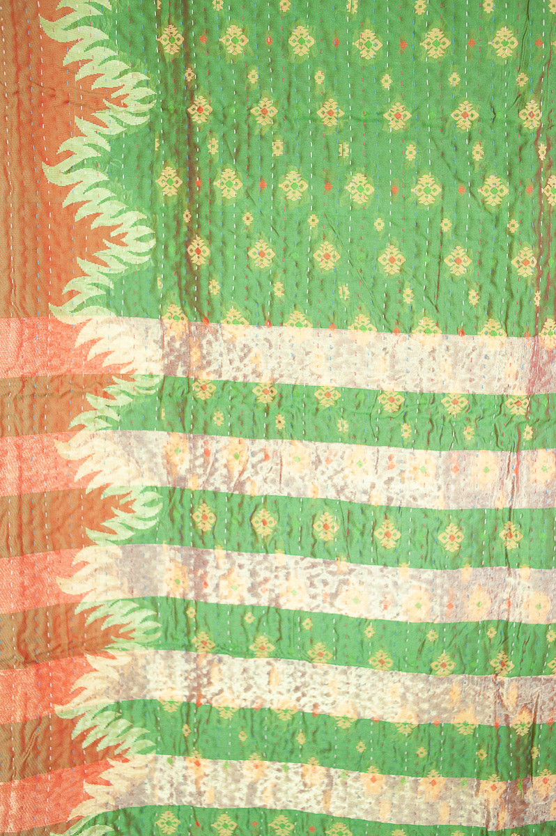 Enduring Silk Blend Kantha Throw