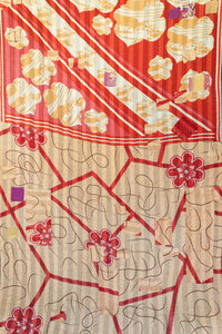 Energetic Kantha Throw Blanket