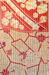 Energetic Kantha Throw Blanket