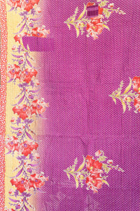 Energetic Kantha Throw Blanket