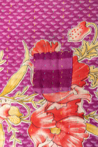 Energetic Kantha Throw Blanket