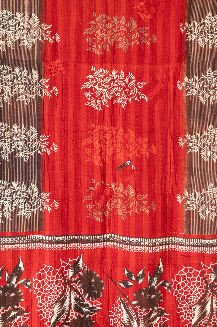 Kantha Throw Bed Quilt