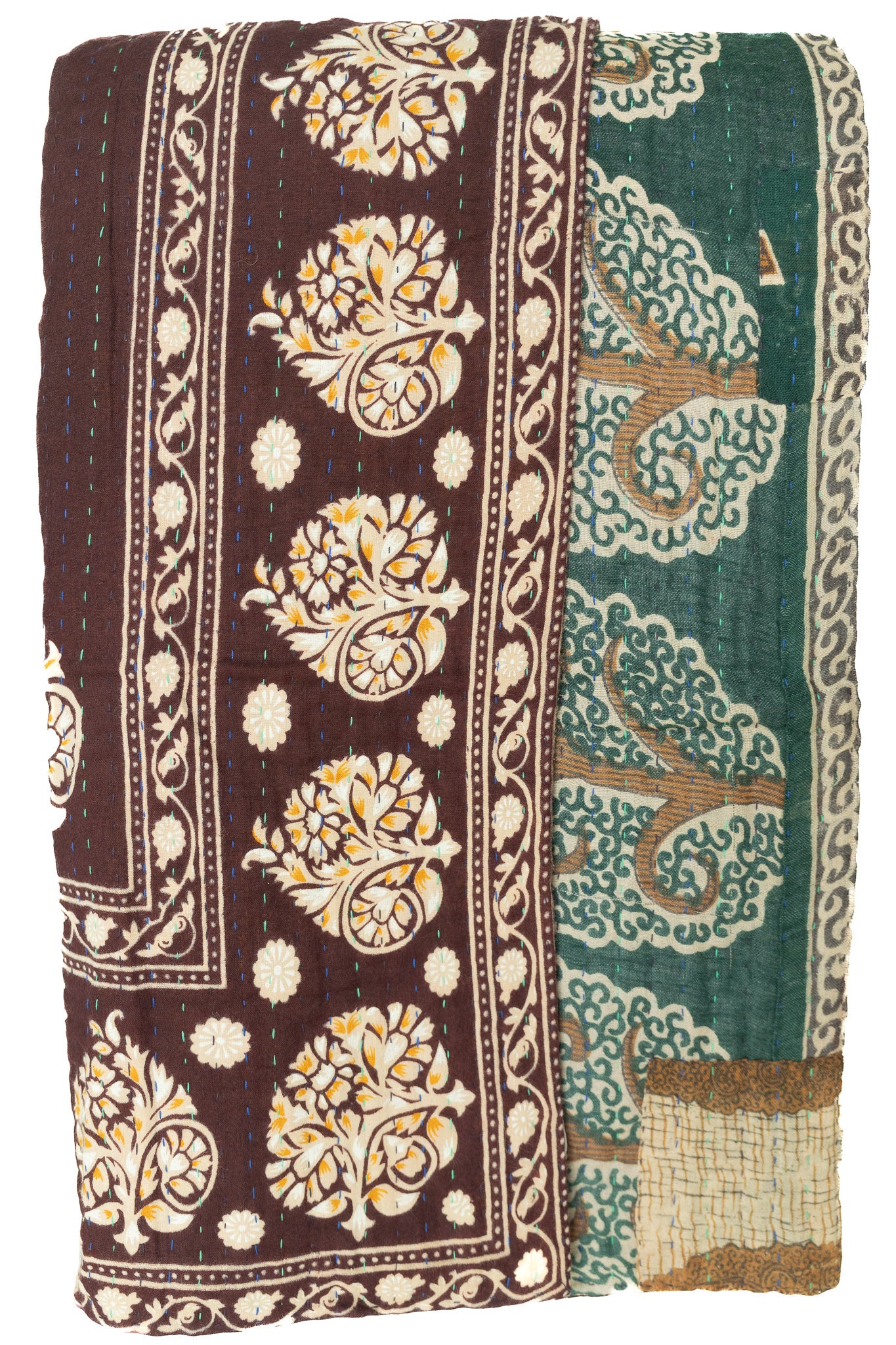 Fable Kantha Throw Blanket