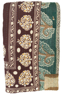 Fable Kantha Throw Blanket