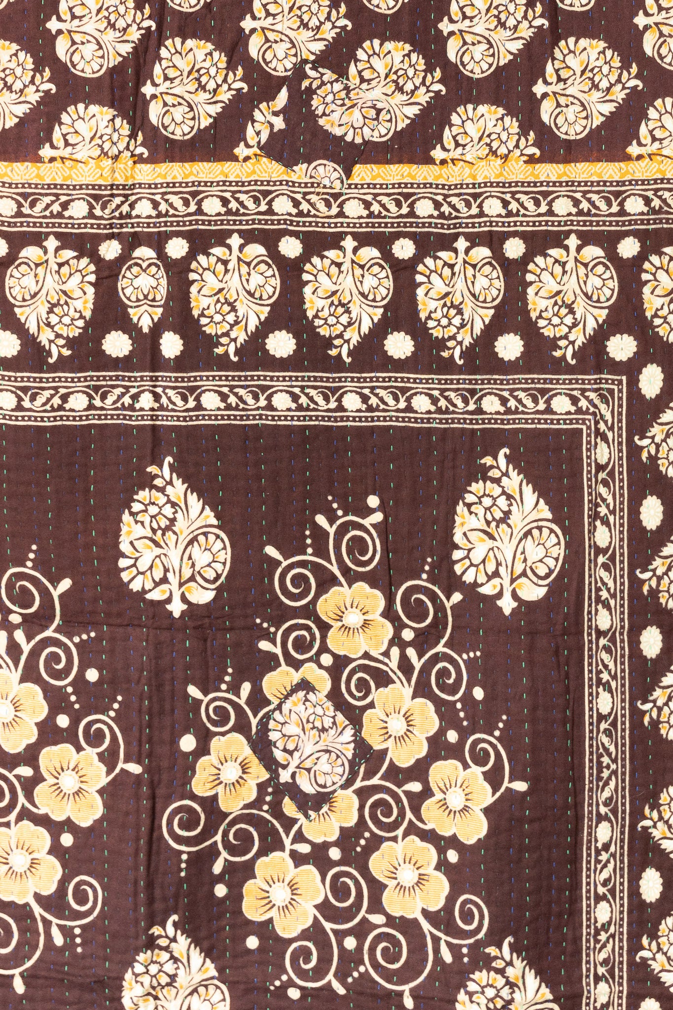 Fable Kantha Throw Blanket