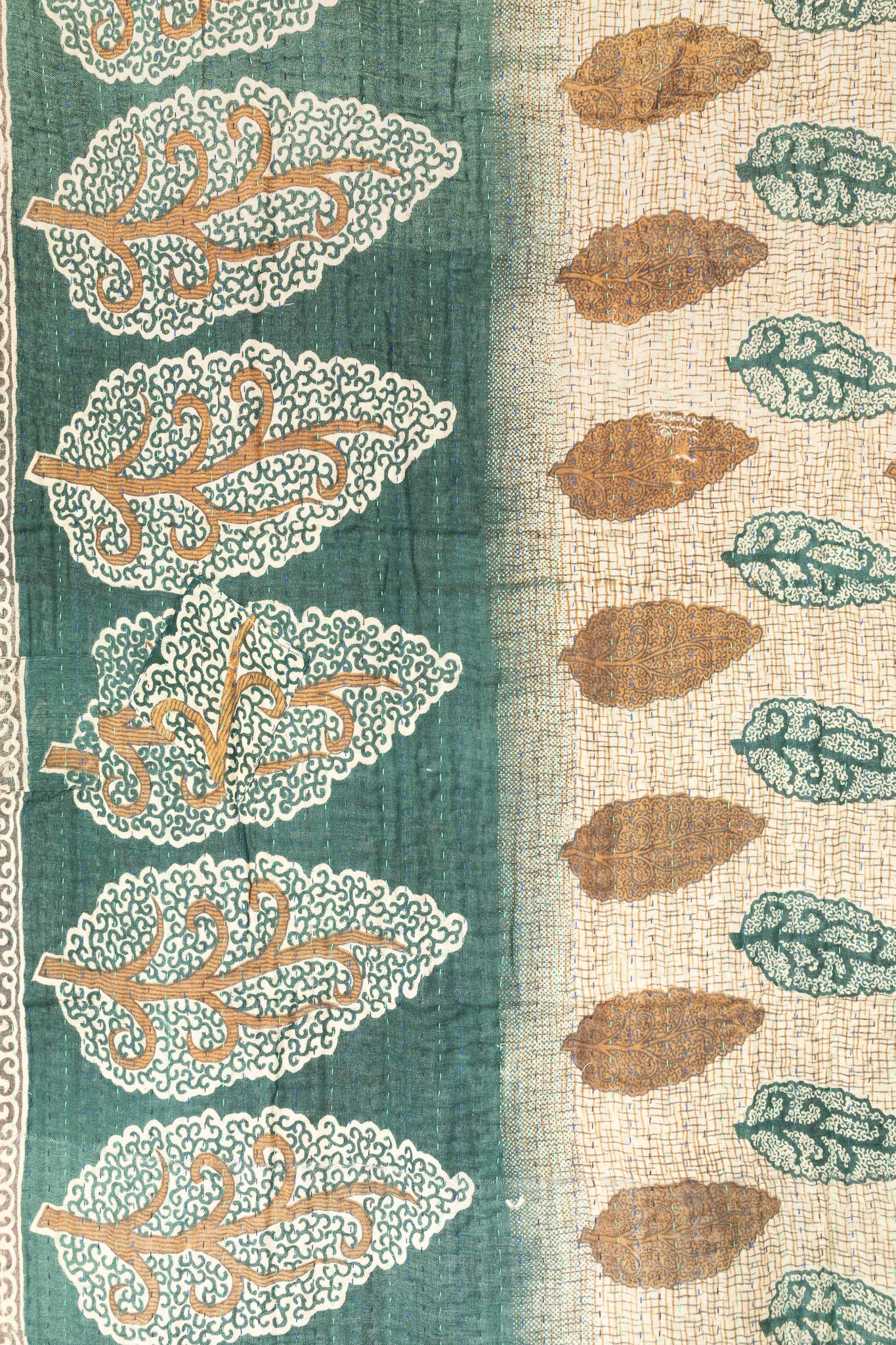 Fable Kantha Throw Blanket