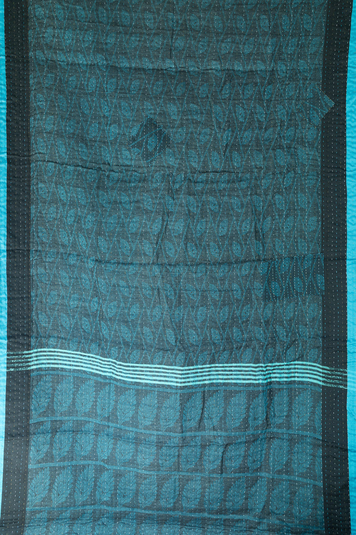 Fable Silk Blend Kantha Throw Blanket