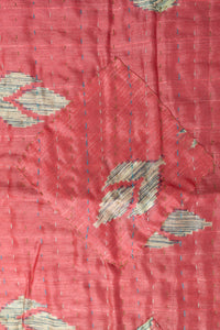 Fable Silk Blend Kantha Throw Blanket