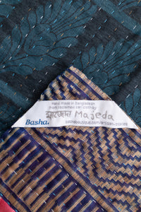 Fable Silk Blend Kantha Throw Blanket