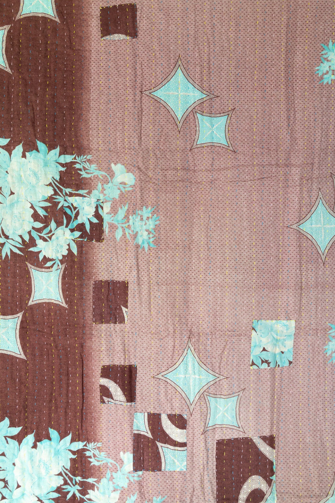 Fair Kantha Throw Blanket