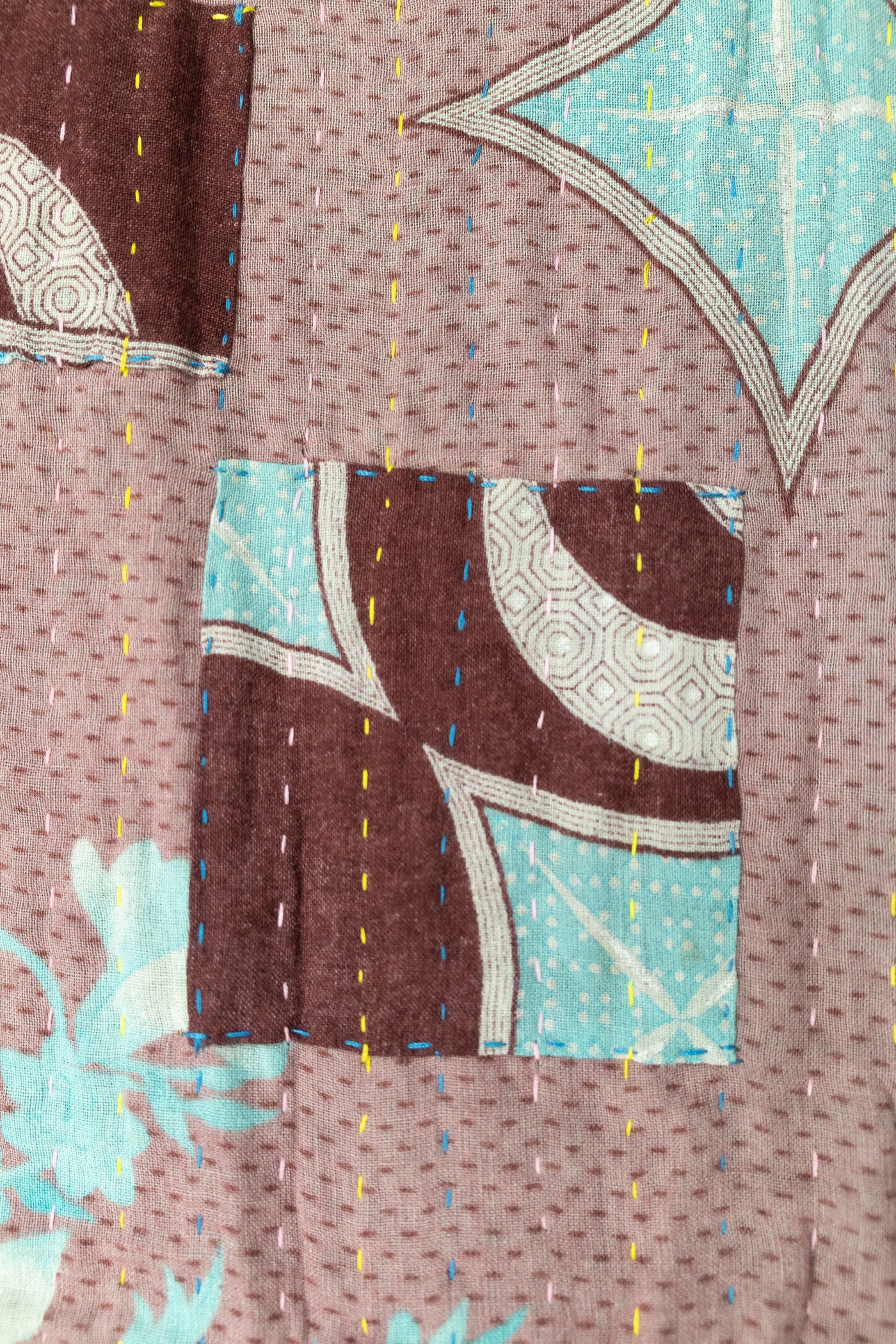 Fair Kantha Throw Blanket