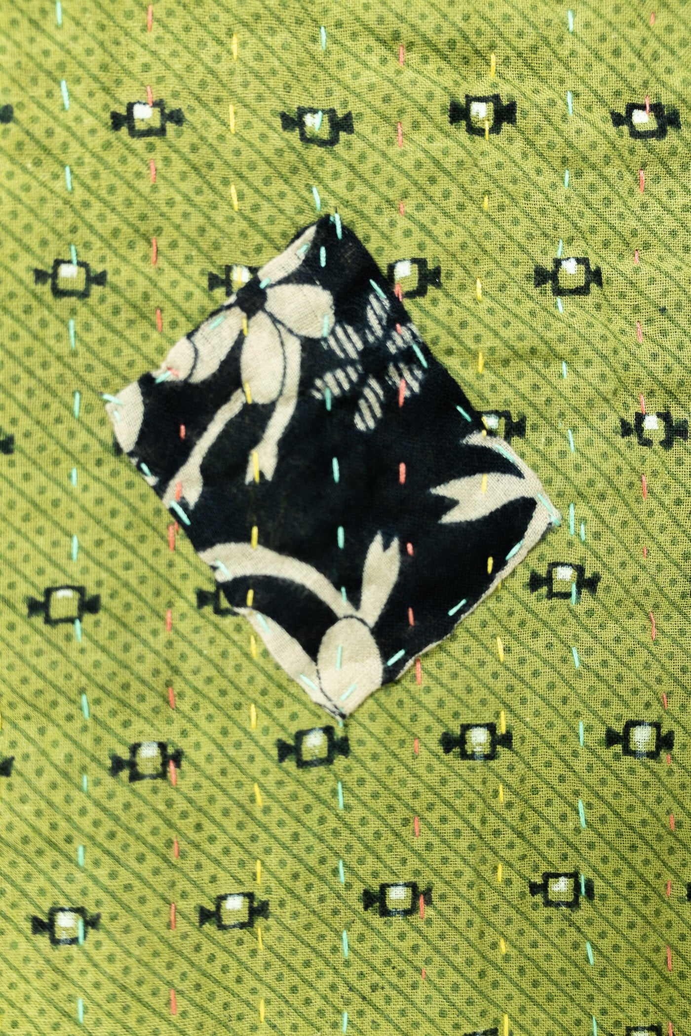 Faithful Large Kantha Throw Blanket