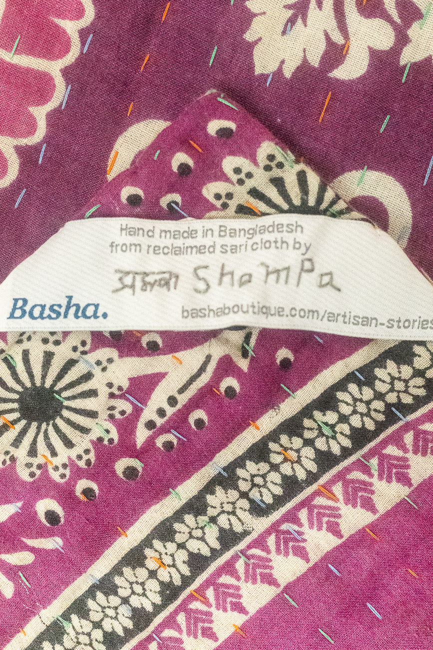 Faithful Large Kantha Throw