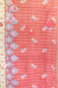 Feather Kantha Throw Blanket