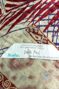 Feather Kantha Throw Blanket