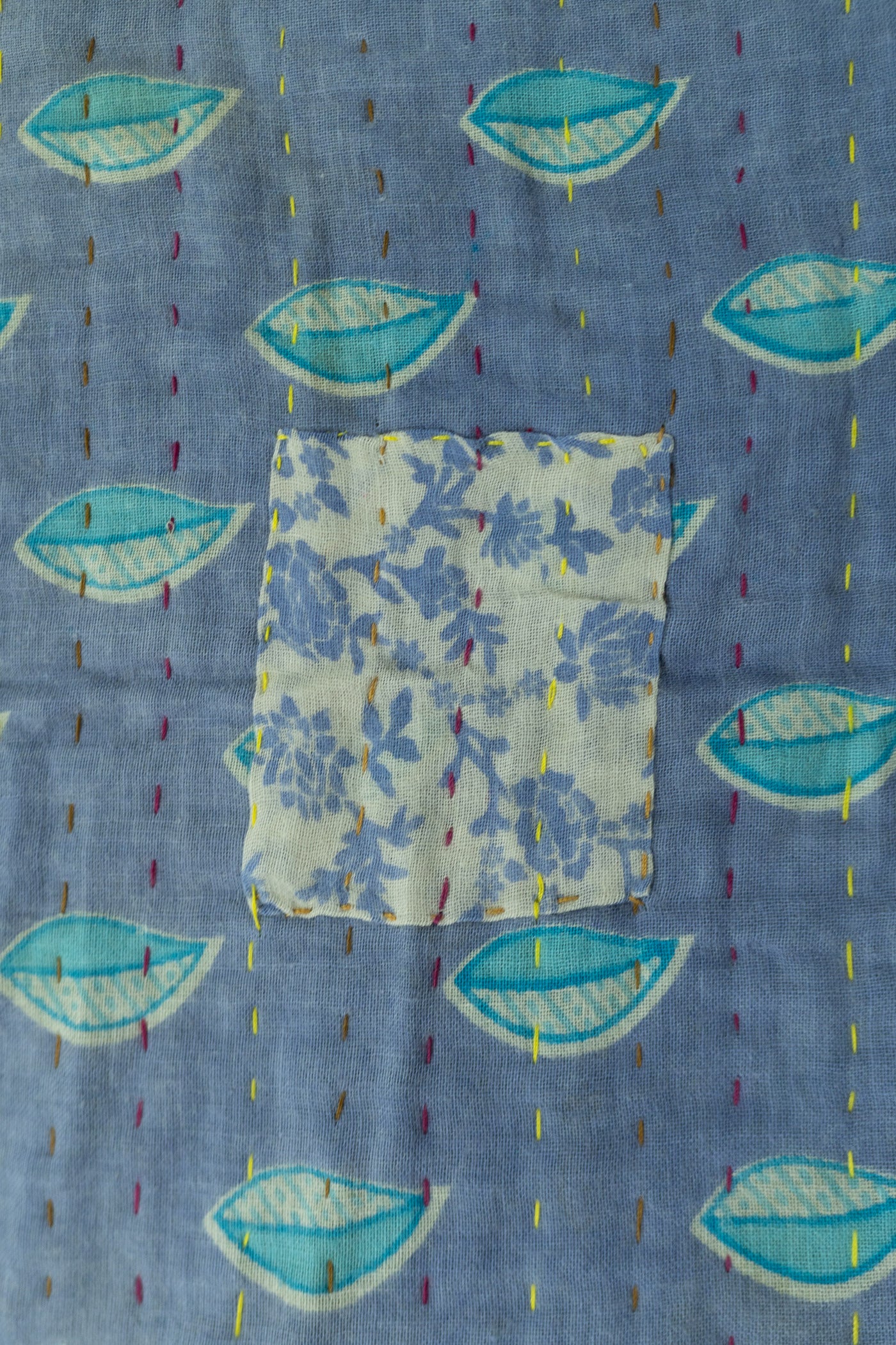 Feminine Kantha Throw Blanket