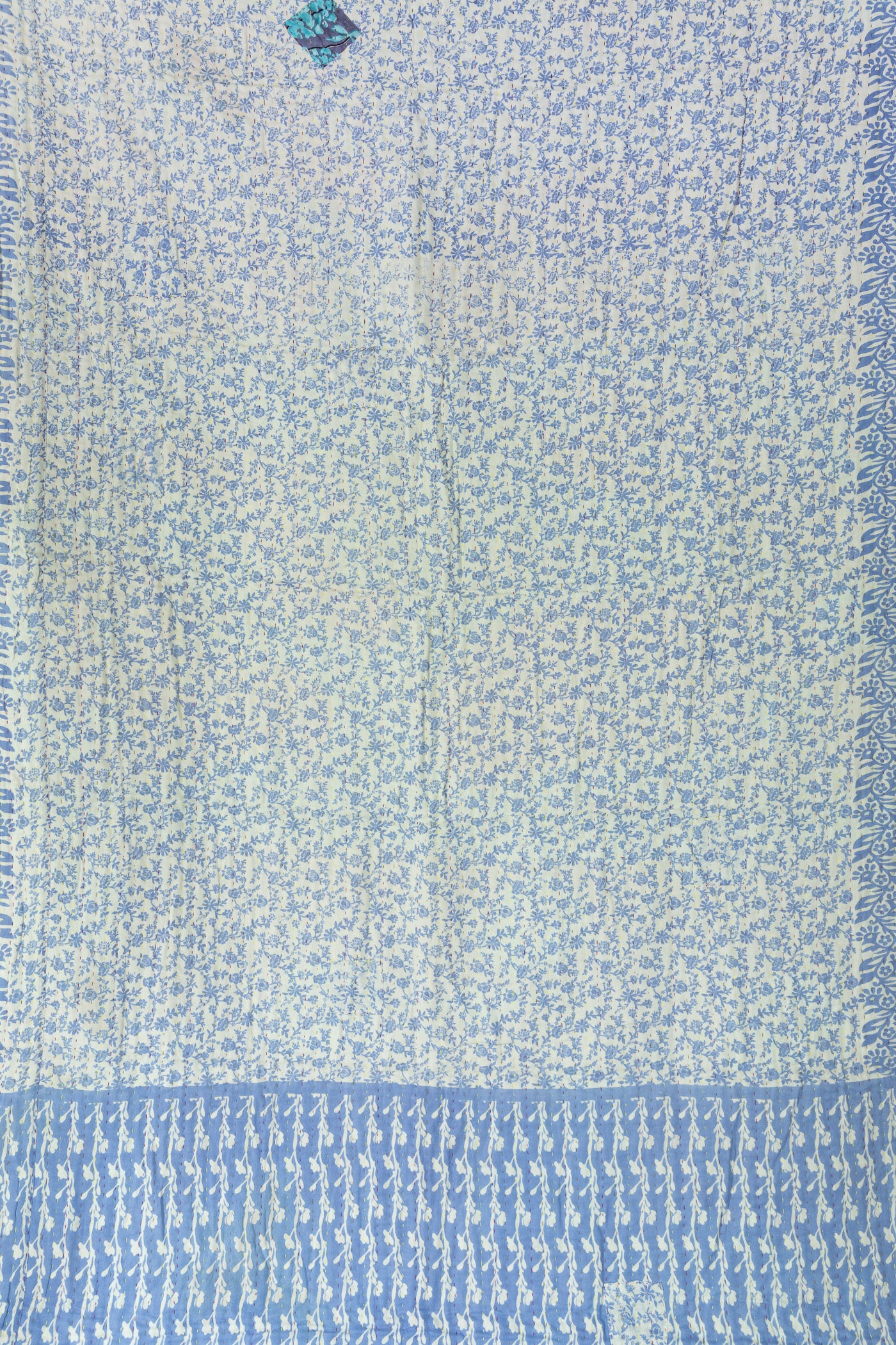 Feminine Kantha Throw Blanket