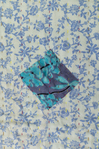 Feminine Kantha Throw Blanket