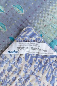 Feminine Kantha Throw Blanket
