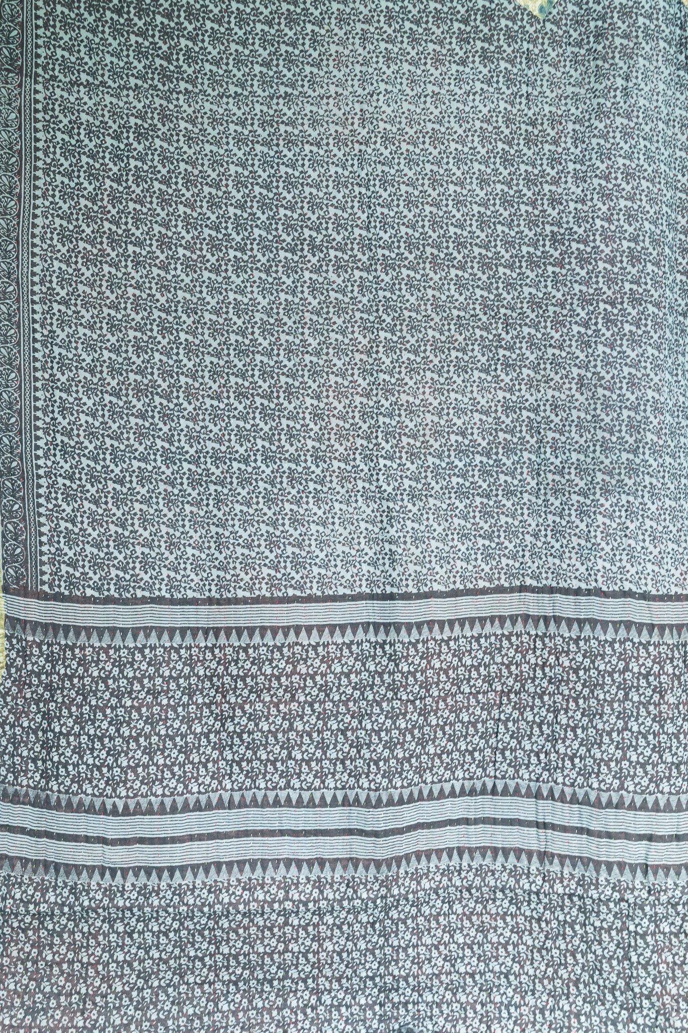 Feminine Kantha Throw Blanket