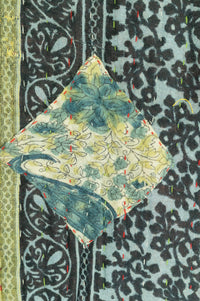 Feminine Kantha Throw Blanket