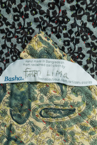 Feminine Kantha Throw Blanket