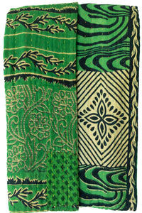 Kantha Throw Bed Quilt