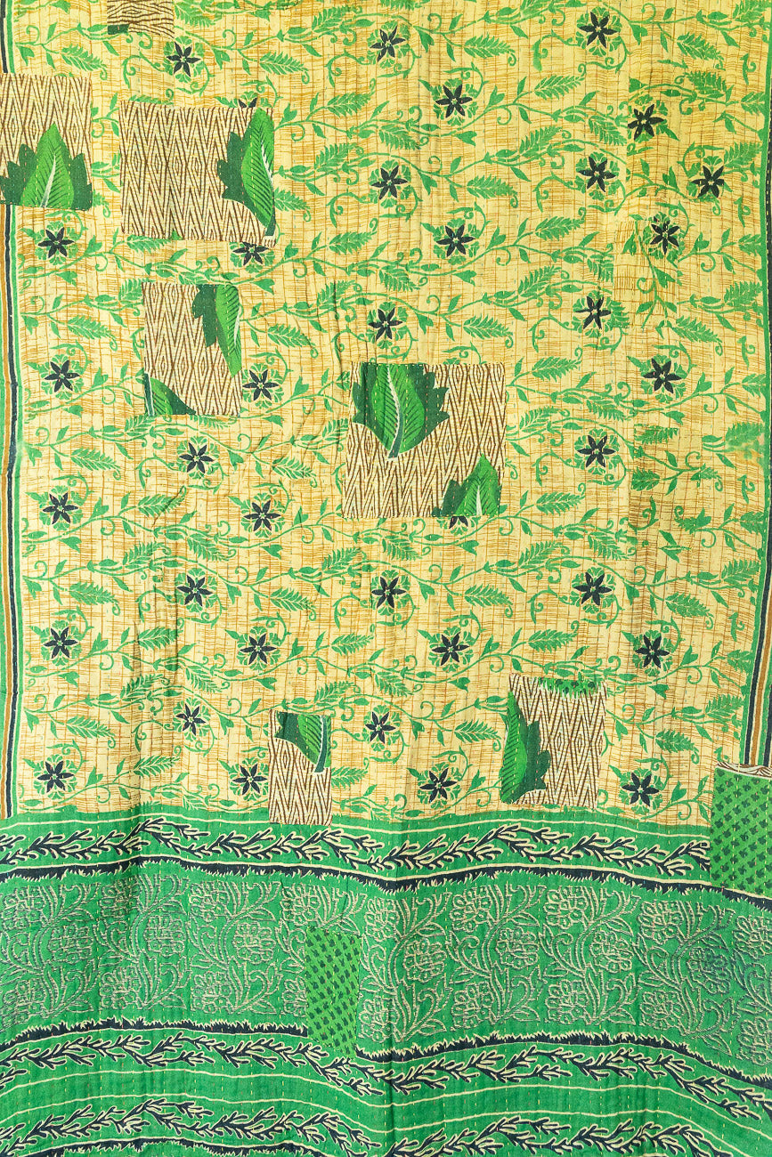 Fern Kantha Throw