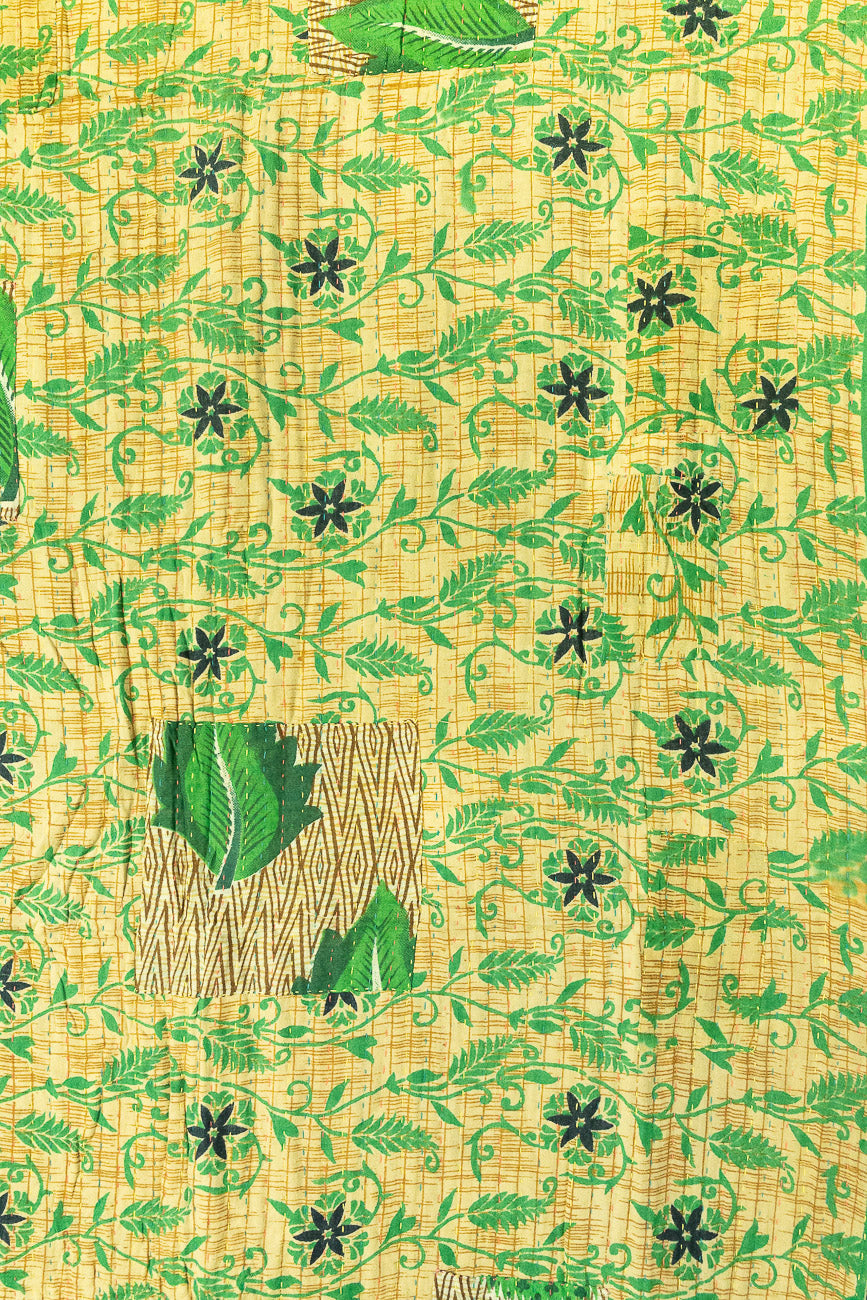 Fern Kantha Throw