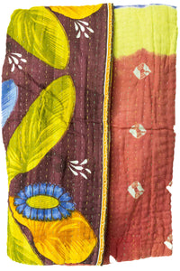 Kantha Throw Bed Quilt