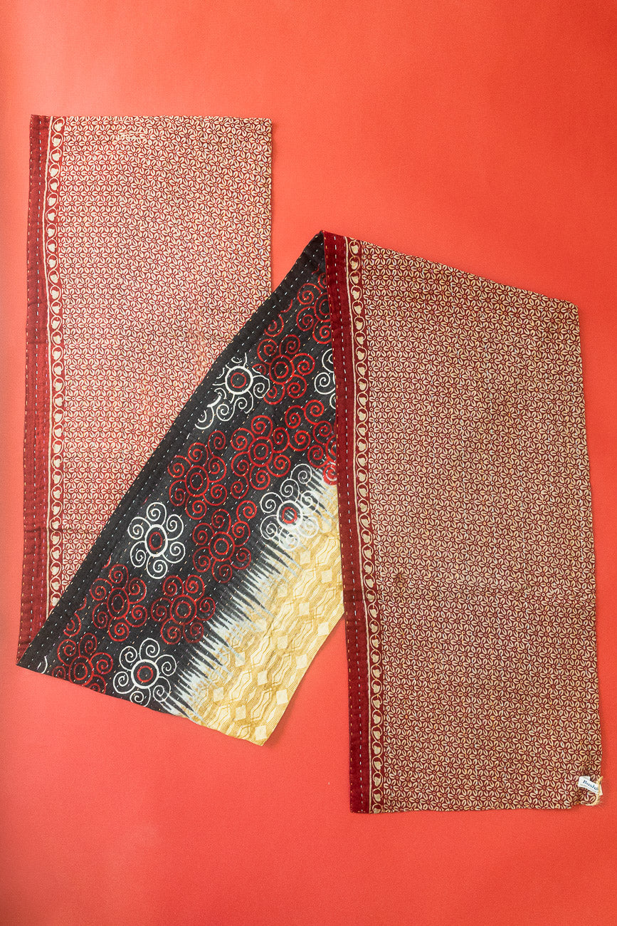 Holiday Kantha Table Runner - Holiday Gift