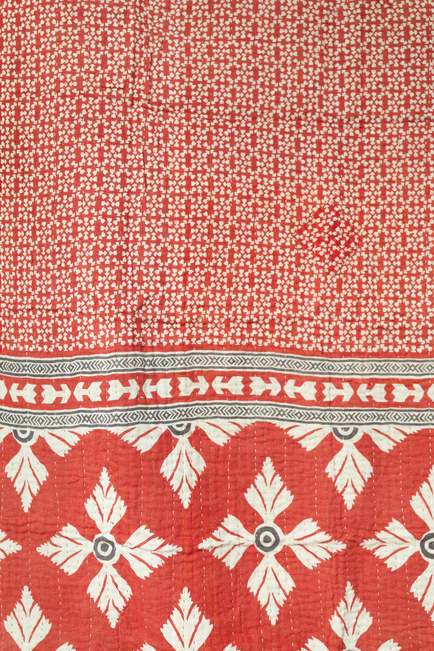 Fir Holiday Kantha Blanket