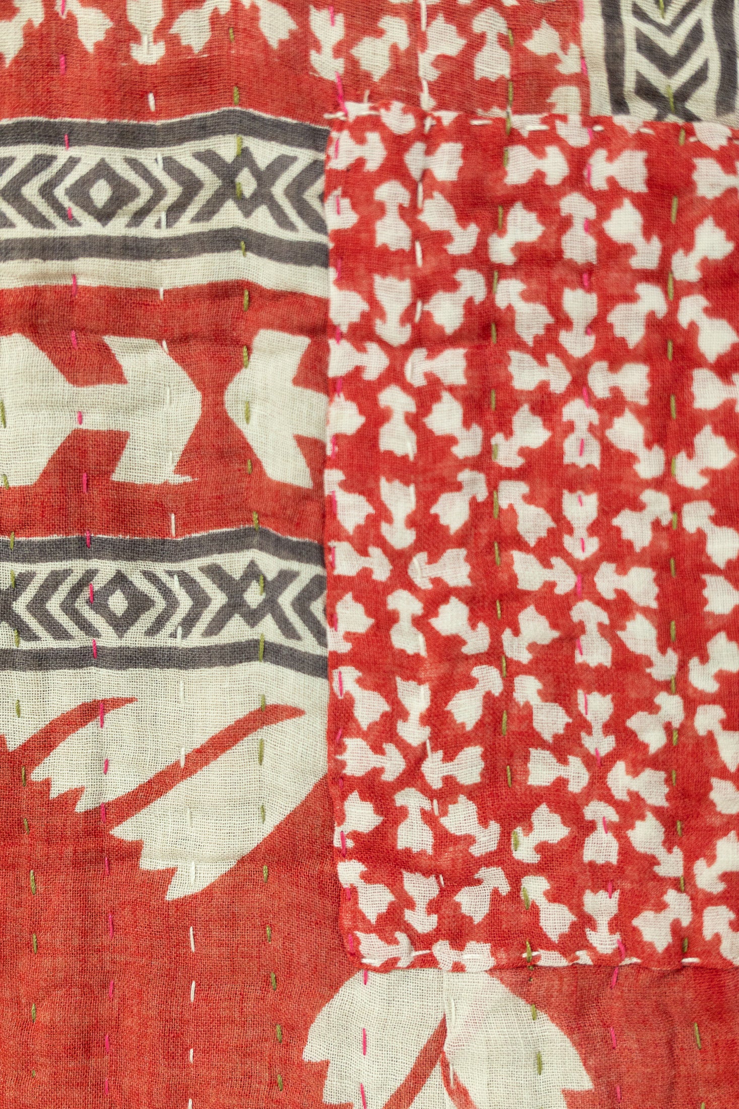 Fir Holiday Kantha Blanket
