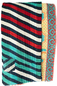 Firefly Kantha Throw Blanket